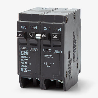 Eaton / Cutler-Hammer BRD220250 - 20/50A Quadplex Miniature Circuit Breaker