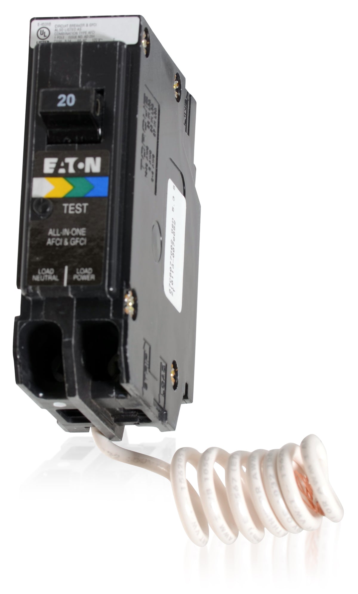 Eaton / Cutler-Hammer BRN120A1CS - 20A Dual Function Miniature Circuit Breaker