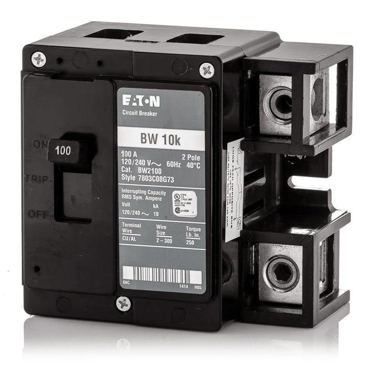 Eaton / Cutler-Hammer BW2100 - 100A 2 Pole Molded Case Circuit Breaker
