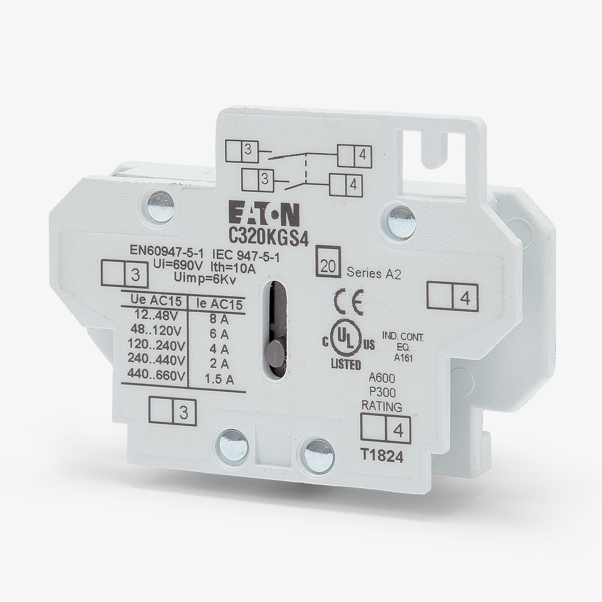 Eaton/Cutler-Hammer C320KGS4 Auxiliary Contact Block