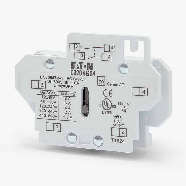 Eaton/Cutler-Hammer C320KGS4 Auxiliary Contact Block