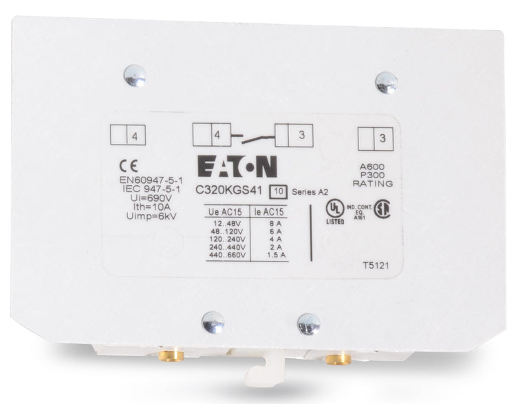 Eaton C320KGS41 Auxiliary Contact