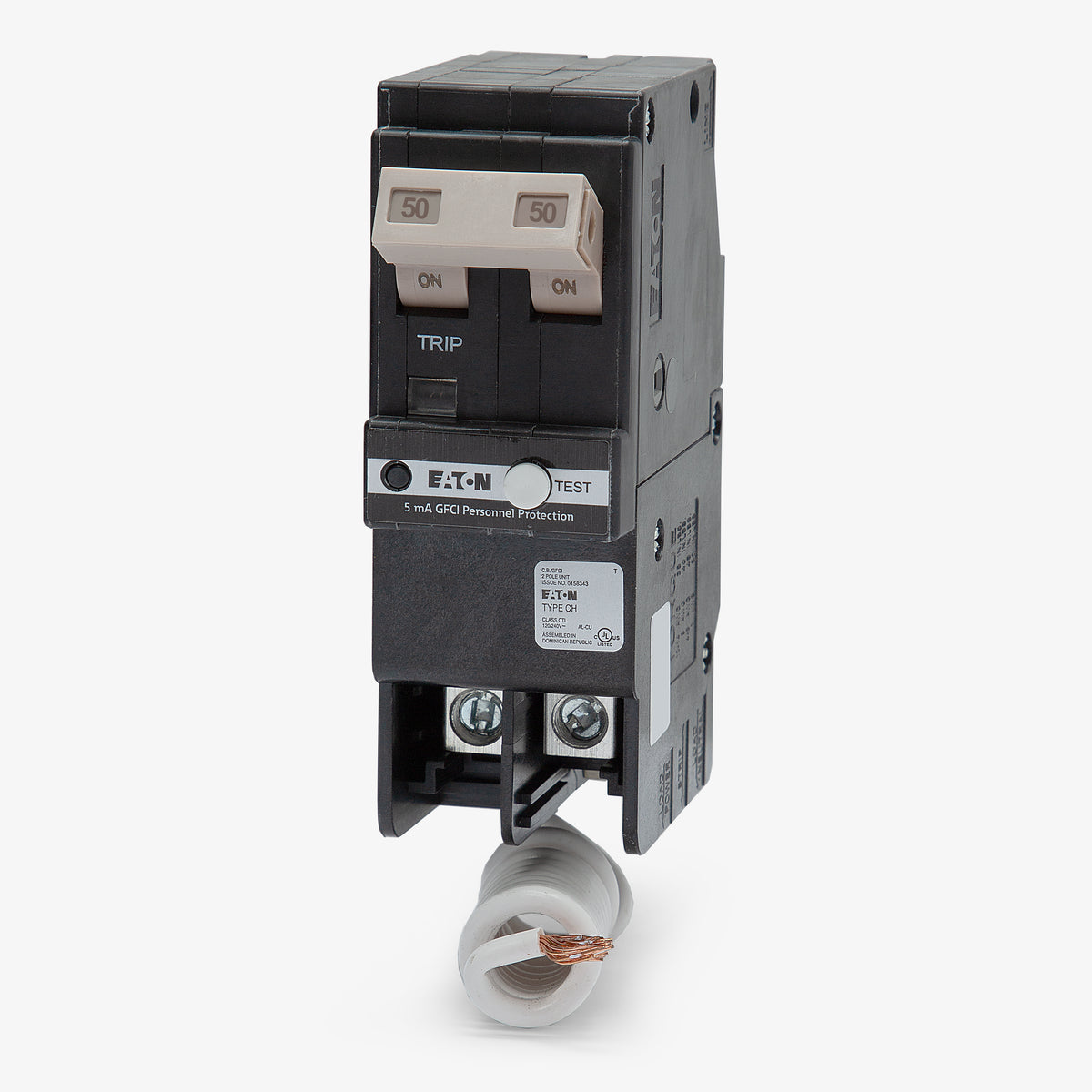 Eaton / Cutler-Hammer CHFN250GF - 50A GFCI Miniature Circuit Breaker