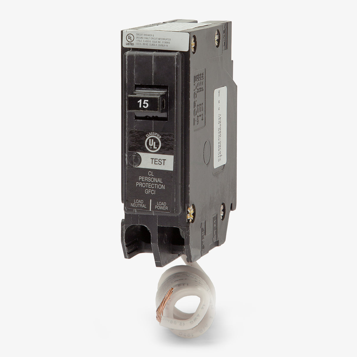 Eaton / Cutler-Hammer CLGF115 - 15A GFCI Miniature Circuit Breaker