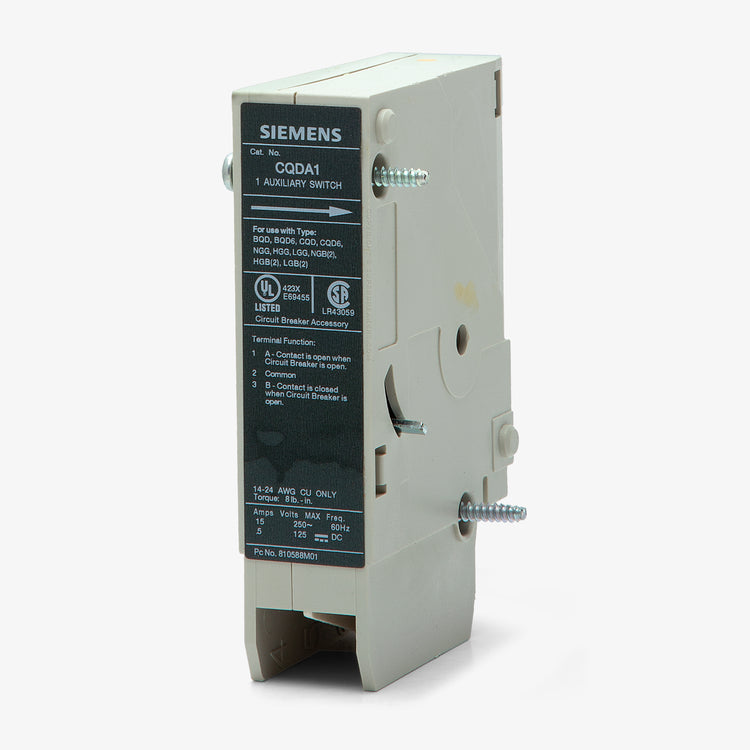 Siemens CQDA1 Auxiliary Switch