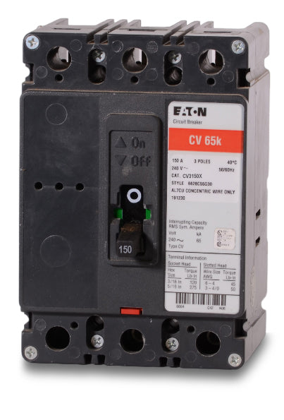 Eaton / Cutler-Hammer CV3150X - 150A 3 Pole Molded Case Circuit Breaker