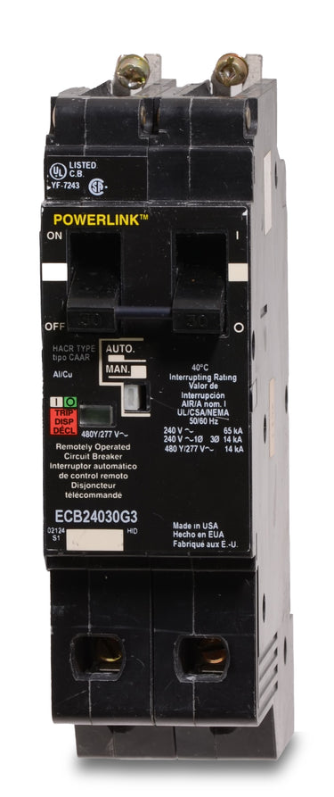 Square D ECB24030G3 - 30A 2 Pole Miniature Circuit Breaker