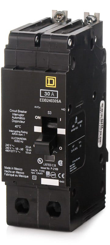Square D EDB24030SA - 30A 2 Pole Molded Case Circuit Breaker