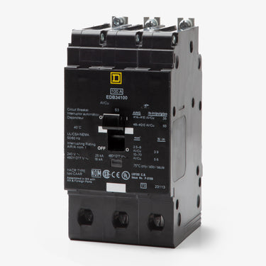 Square D EDB34100 - 100A 3 Pole Miniature Circuit Breaker