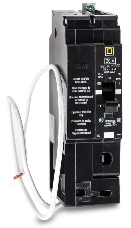 Square D EGB14020EPD - 20A GFEP Molded Case Circuit Breaker