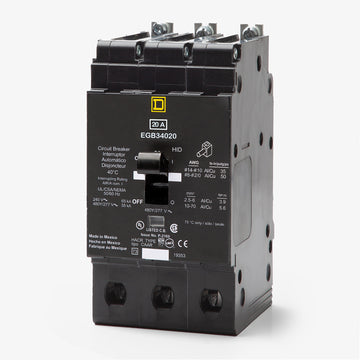 Square D EGB34020 - 20A 3 Pole Miniature Circuit Breaker