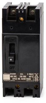 Eaton / Cutler-Hammer EH2080 - 80A 2 Pole Molded Case Circuit Breaker