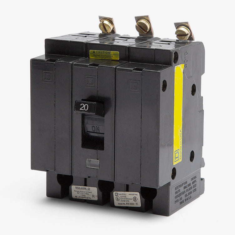 Square D EHB34020 - 20A 3 Pole Molded Case Circuit Breaker