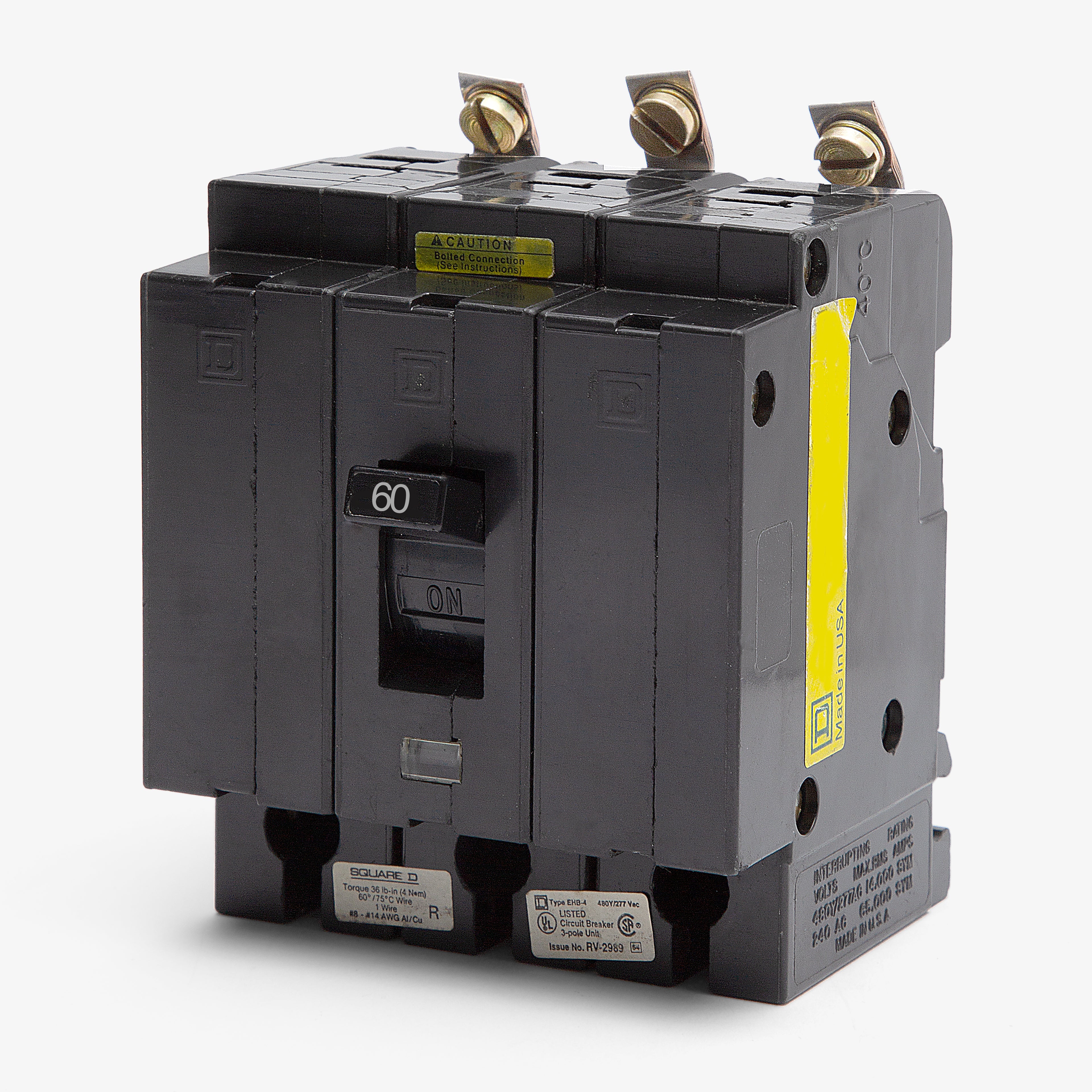 Square D EHB34060 - 60A 3 Pole Molded Case Circuit Breaker – SuperBreakers