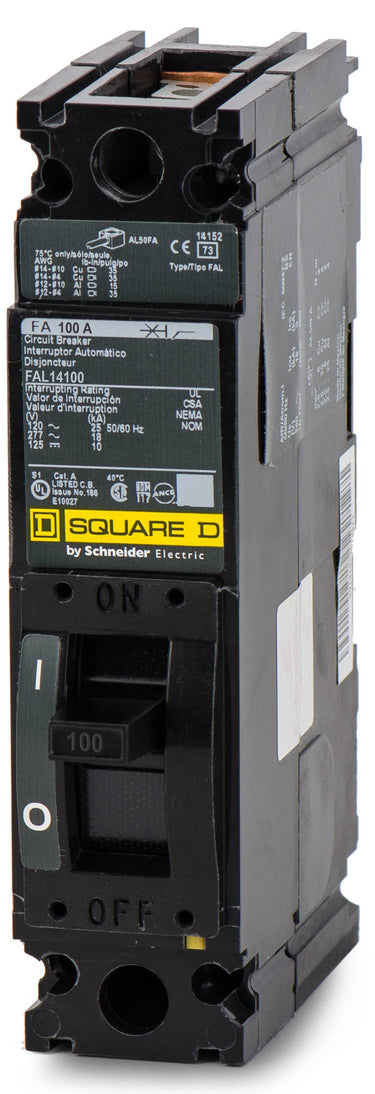 Square D FAL14100 - 100A 1 Pole Molded Case Circuit Breaker