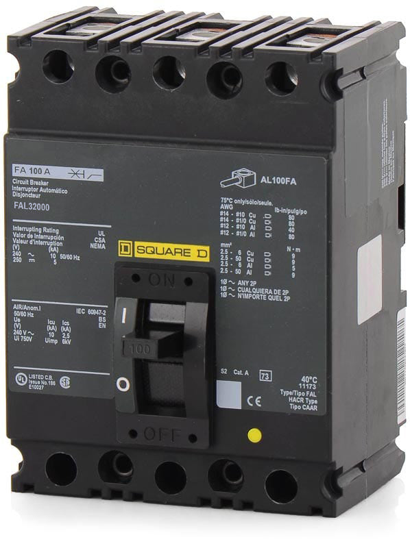 Square D FAL32000 - 100A 3 Pole Molded Case Switch