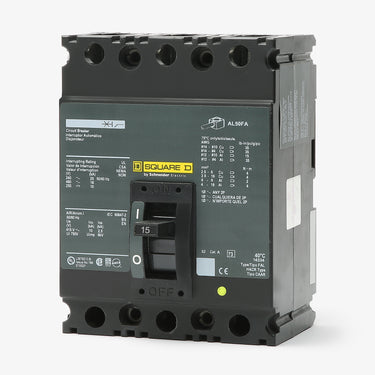 Square D FHL36015 - 15A 3 Pole Molded Case Circuit Breaker