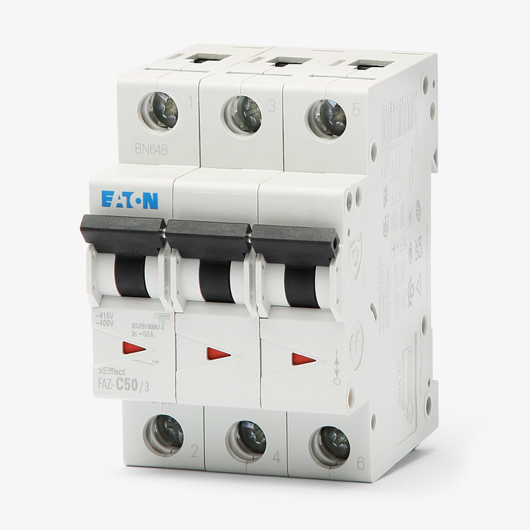 Eaton / Cutler-Hammer FAZ-C50/3 - 50A 3 Pole Supplementary Protector