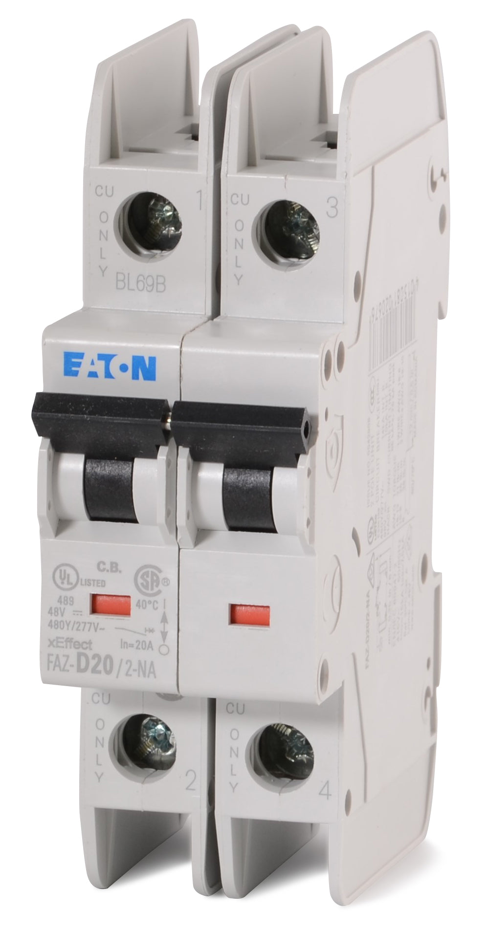 Eaton FAZ D20/1 NA SP Circuit Breaker 20AMP 277VAC UL489 IN STOCK Eaton FAZ D20/1 NA SP Circuit Breaker 20AMP 277VAC UL489 IN STOCK