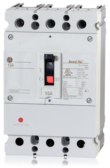 ABB / General Electric FBH36TE015RV - 15A 3 Pole Molded Case Circuit Breaker