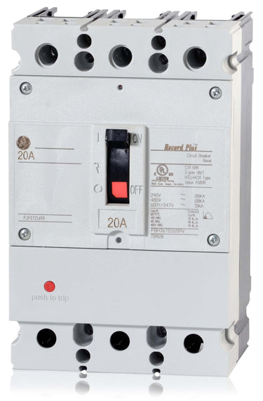 ABB / General Electric FBH36TE020RV - 20A 3 Pole Molded Case Circuit Breaker