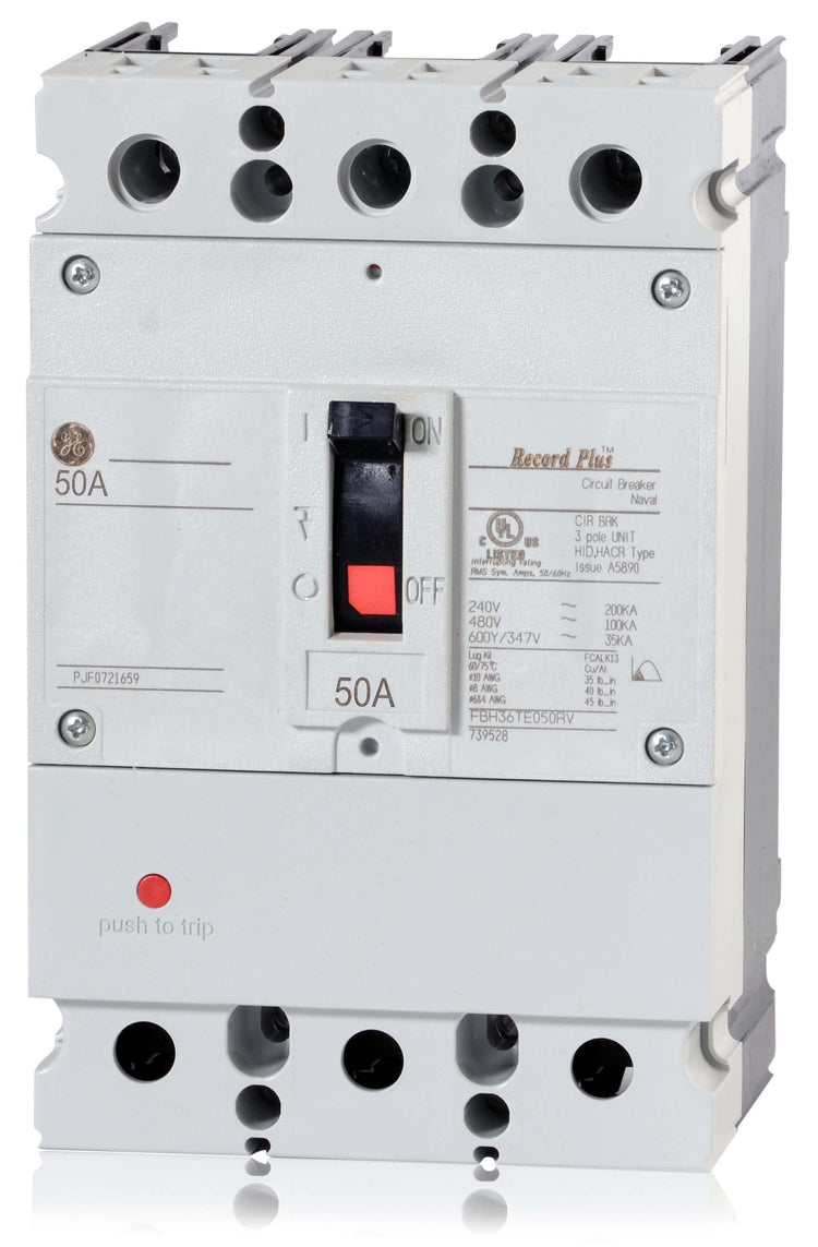 ABB / General Electric FBH36TE050RV - 50A 3 Pole Molded Case Circuit Breaker