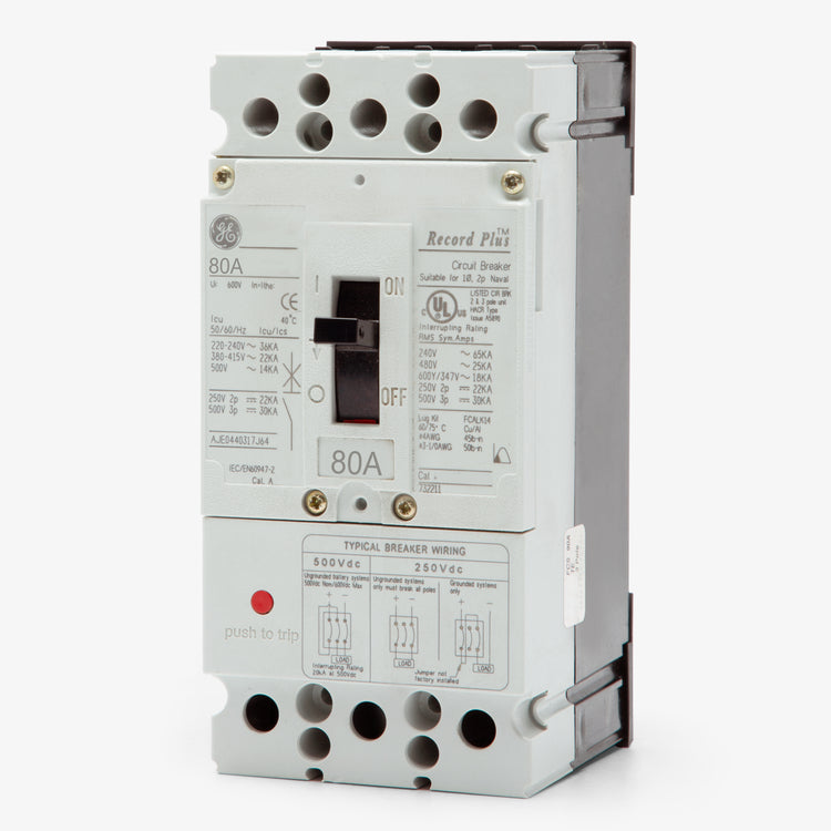 ABB / General Electric FCS36TE080R - 80A 3 Pole Molded Case Circuit Breaker