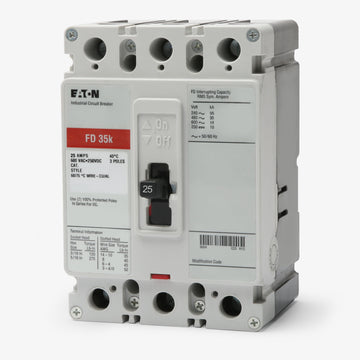 Eaton / Cutler-Hammer FD3025 - 25A 3 Pole Molded Case Circuit Breaker