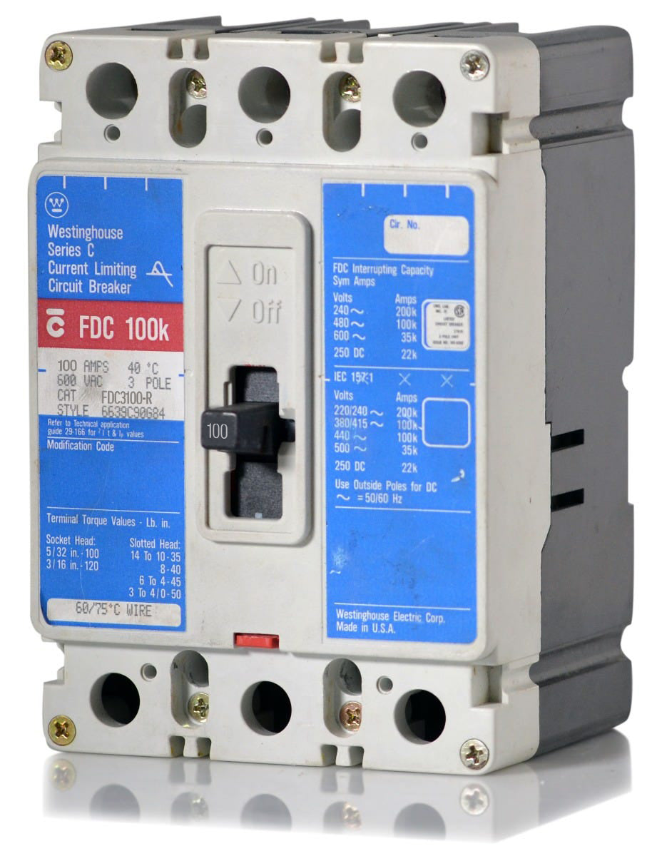 Eaton / Cutler-Hammer FDC3100 - 100A 3 Pole Molded Case Circuit Breaker