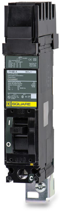 Square D FH16060C - 60A 1 Pole Molded Case Circuit Breaker