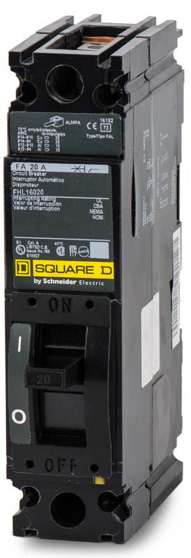 Square D FHL16020 - 20A 1 Pole Molded Case Circuit Breaker