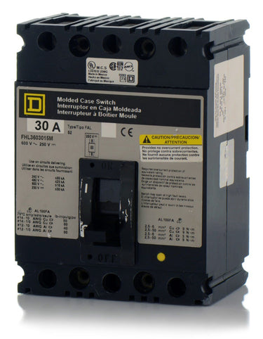 Square D FHL3603015M - 30A 3 Pole Motor Circuit Protector