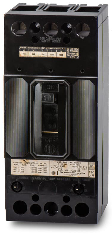 Siemens / ITE FJ2B175 - 175A 2 Pole Molded Case Circuit Breaker