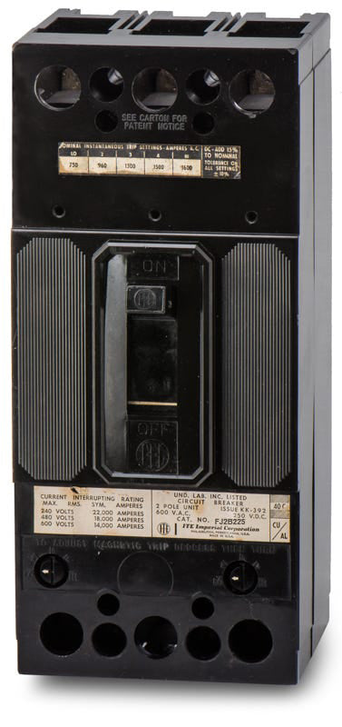 Siemens / ITE FJ2B225 - 225A 2 Pole Molded Case Circuit Breaker