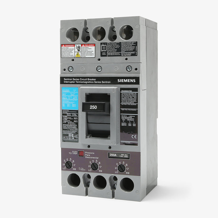 Siemens FXD63B250L - 250A 3 Pole Molded Case Circuit Breaker