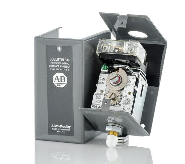Allen-Bradley 836-A4A Pressure Control Switch – SuperBreakers
