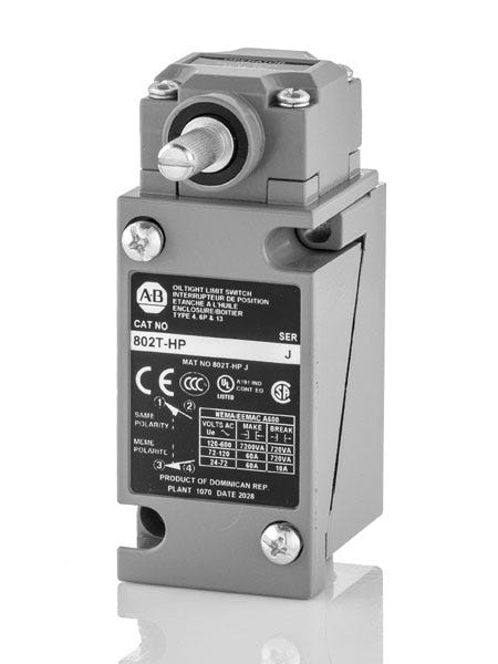 Allen-Bradley 802T-HP Plug In Spring Return Side Lever Limit