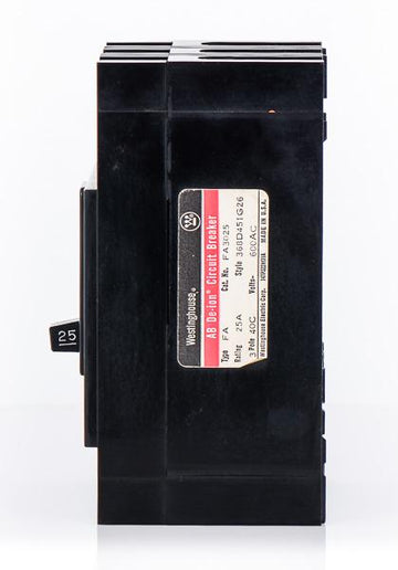 Eaton / Westinghouse FA3025 - 25A 3 Pole Molded Case Circuit Breaker