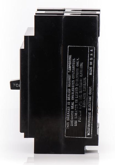 Eaton / Westinghouse E2070 - 70A 2 Pole Molded Case Circuit Breaker
