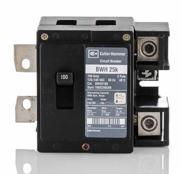 Eaton / Cutler-Hammer BWH2100 - 100A 2 Pole Molded Case Circuit Breaker