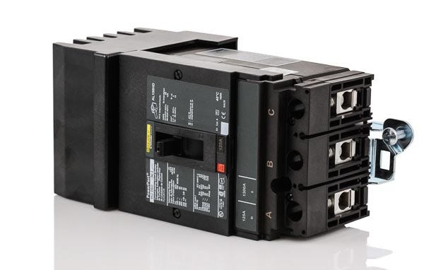 Square D HJA36125 - 125A 3 Pole Molded Case Circuit Breaker