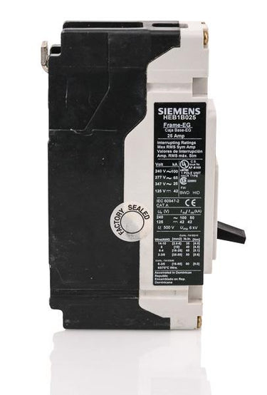 Siemens HEB1B025B - 25A 1 Pole Molded Case Circuit Breaker
