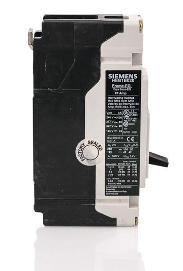 Siemens HEB1B020B - 20A 1 Pole Molded Case Circuit Breaker
