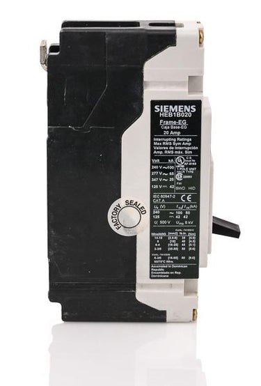 Siemens HEB1B020B - 20A 1 Pole Molded Case Circuit Breaker