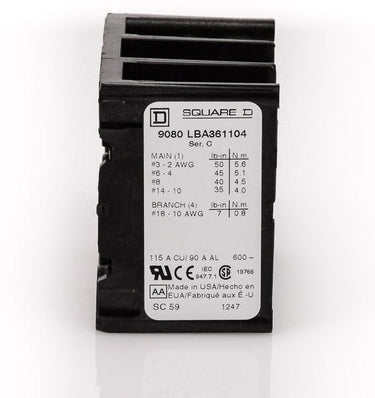 Square D 9080LBA361104 Power Distribution Block