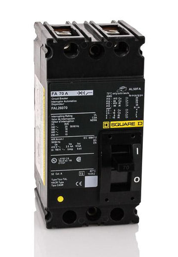 Square D FAL26070 - 70A 2 Pole Molded Case Circuit Breaker