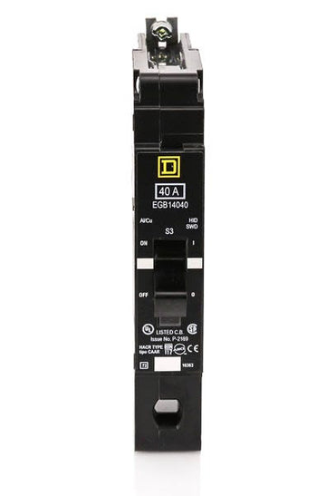 Square D EGB14040 - 40A 1 Pole Miniature Circuit Breaker