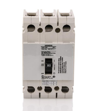 Siemens CQD380 - 80A 3 Pole Molded Case Circuit Breaker