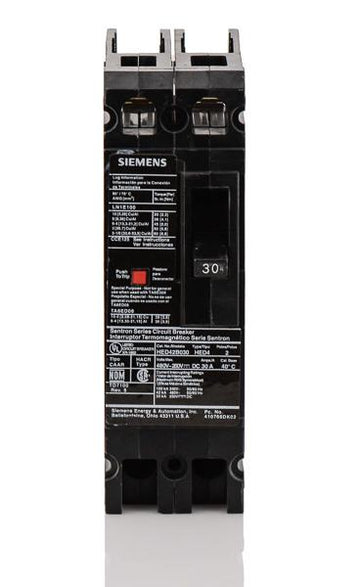 Siemens HED42B030 - 30A 2 Pole Molded Case Circuit Breaker