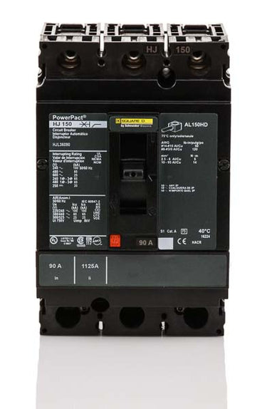 Square D HJL36090 - 90A 3 Pole Molded Case Circuit Breaker
